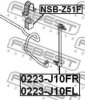 FEBEST NSB-Z51F Stabiliser Mounting